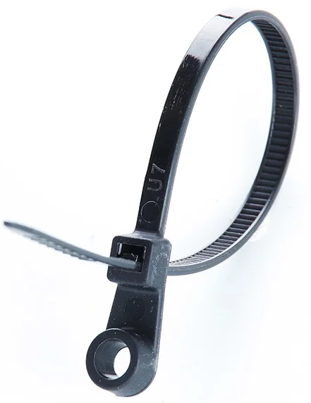 Стяжка нейлонова кабельна з кріпленням 4x150 чорна (100 шт) Apro (CTRM-B4150)