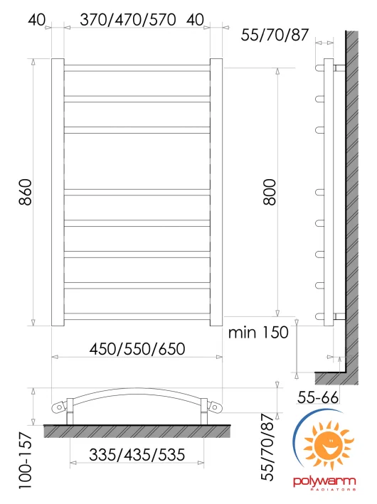 Рушникосушка Polywarm Welt Sensor EG 8/65 Wi-Fi - фото 2