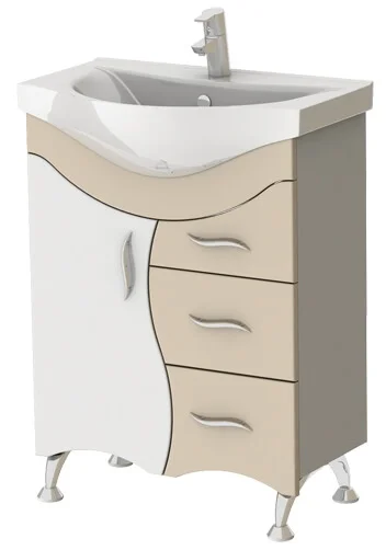 Тумба Ювента Бриз Б2-65 F з умивальником Vittoria 65 Бежевий