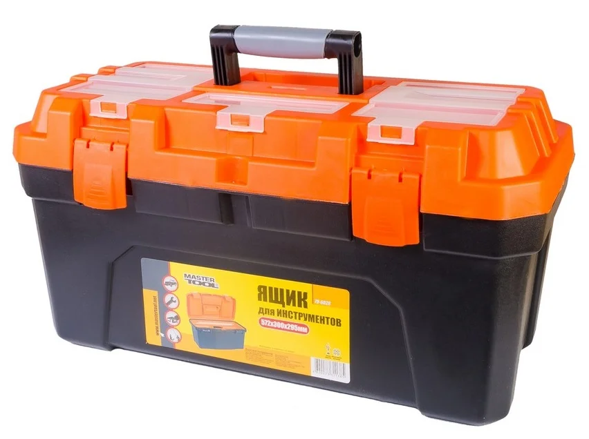 Скриня для інструментів з пластиковими замками 22.5" 572х300х295 мм MasterTool 79-6028