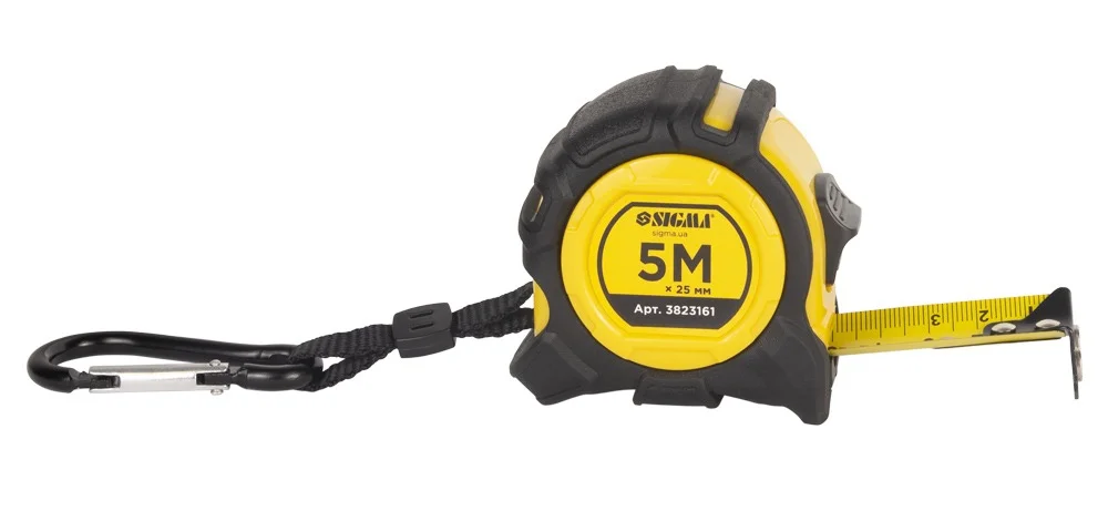 Рулетка магнітна Sigma Advanced 5м×25мм (3823161)