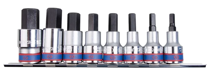 Набір біт King Tony 1/2" L60мм HEX H6-H19 8 од. (4108PR10)