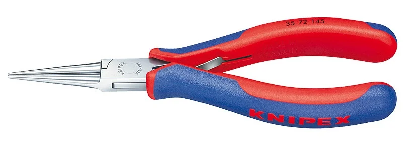 Точні прецизійні круглогубці для електроніки Knipex L=145 мм (35 72 145)