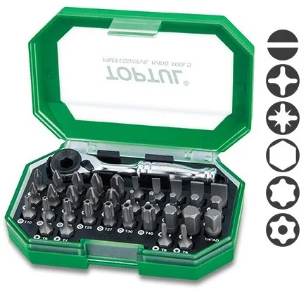 Набір біт 1/4" 35од. Toptul (GACW3504)