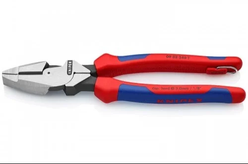 Пасатижі електромонтажника "Lineman's Pliers" зі страхувальним кріпленням Knipex L=240 мм (09 02 240 Т)