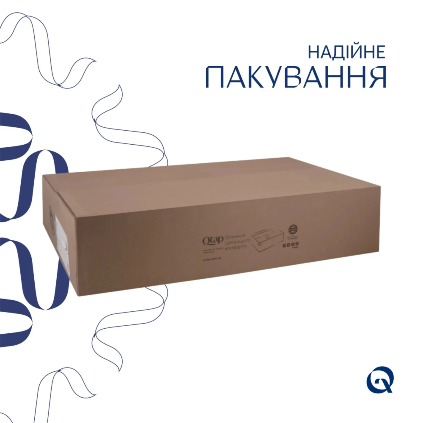 Раковина врезная мебельная прямоугольная Qtap Albatross 820x460x180 мм White с донным клапаном Pop-up PU02O - фото 5