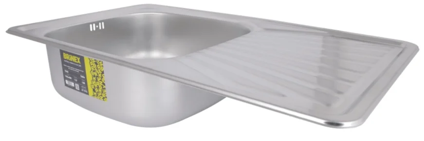 Кухонна мийка Brinex 7848 (Satin) 0,8 мм