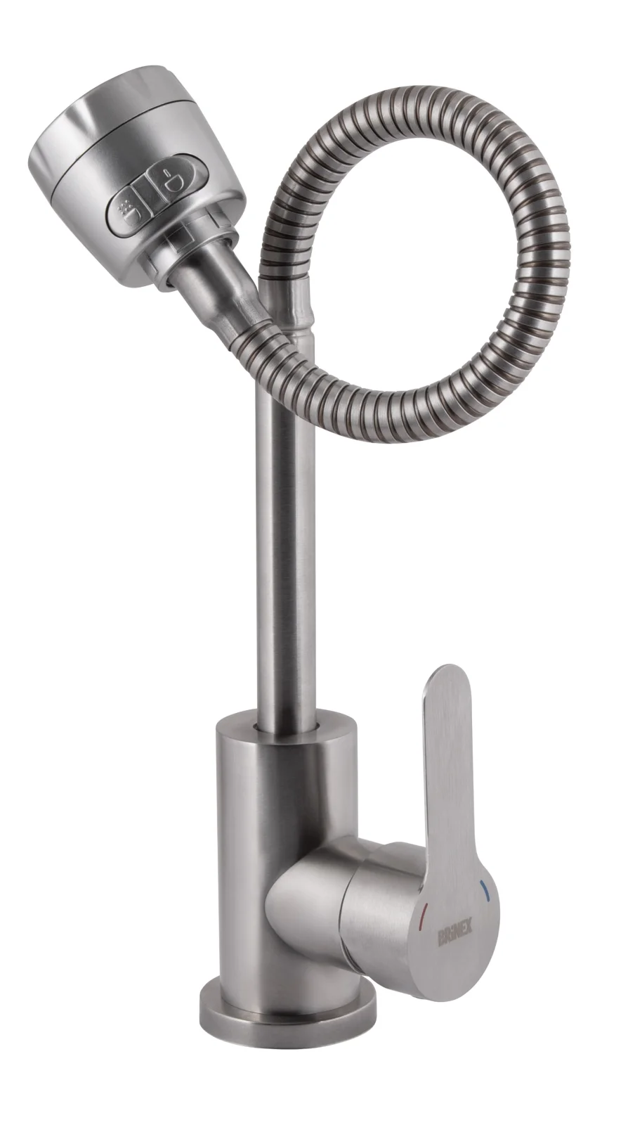 Змішувач для кухні Brinex Pure 015F41 з гнучким виливом - фото 3
