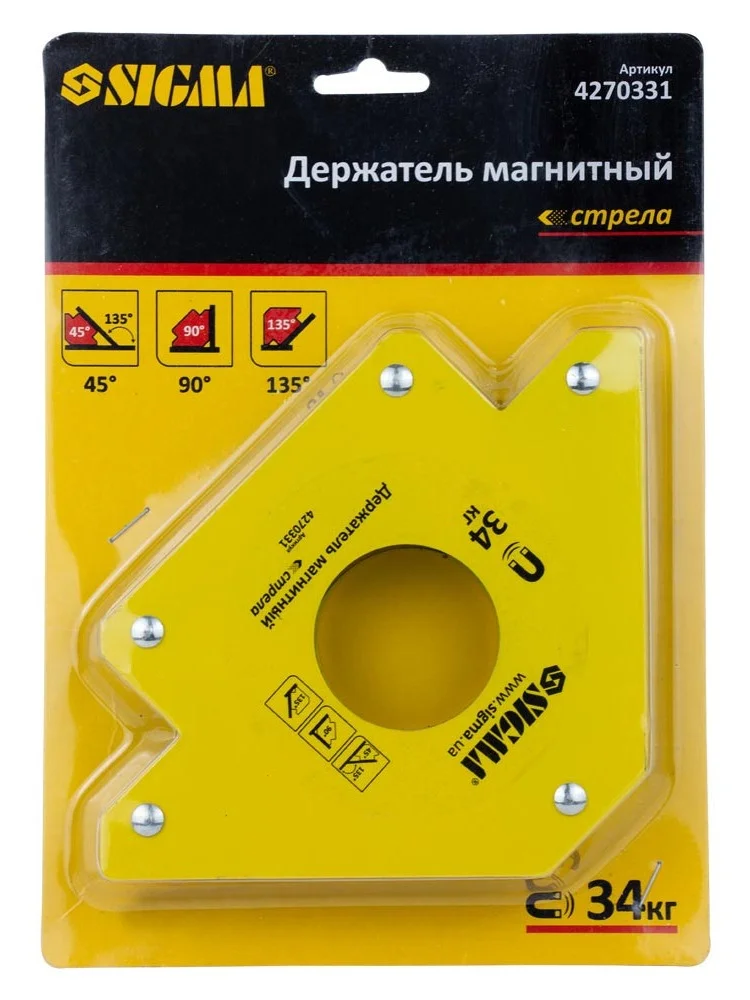 Магніт для зварювання стріла Sigma 34кг