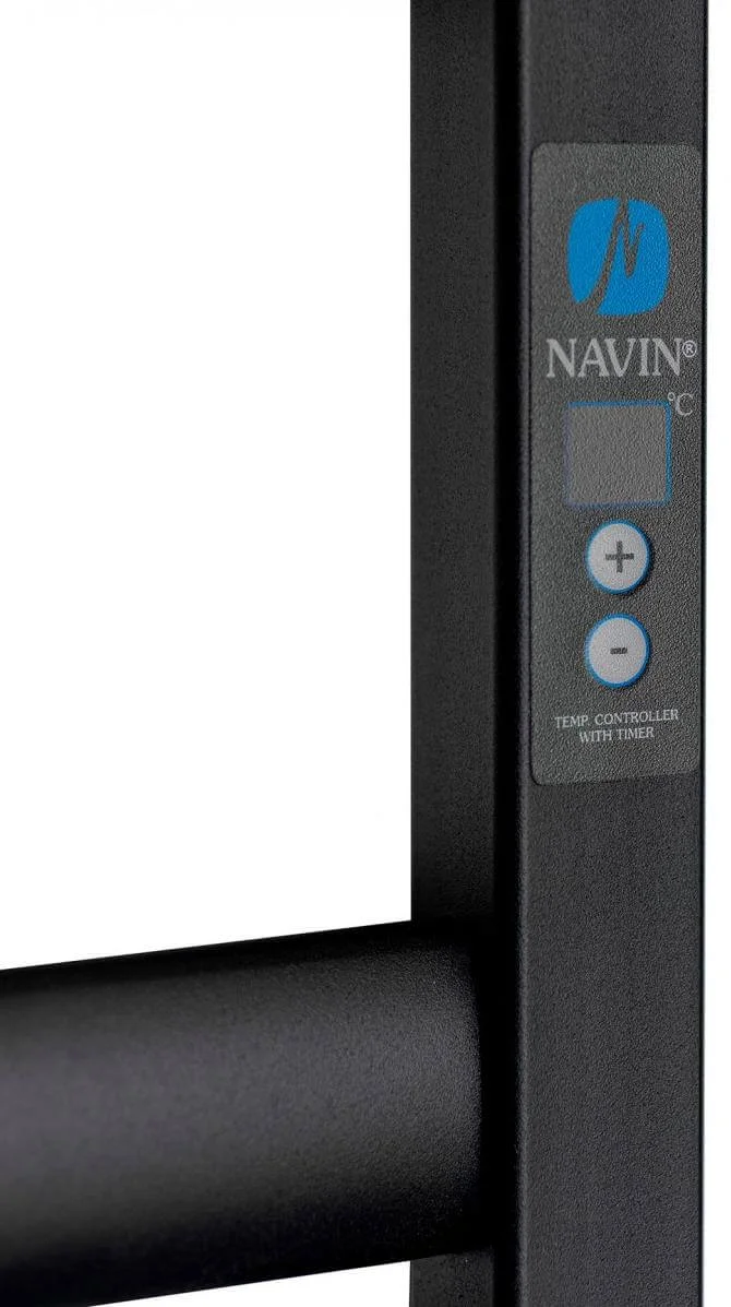 Рушникосушка електрична Navin Ellipse 500 х 800 Digital чорний муар