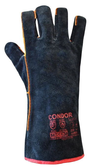 Краги для зварювання спилкові з синтетичною підкладкою Condor Trident (8675)