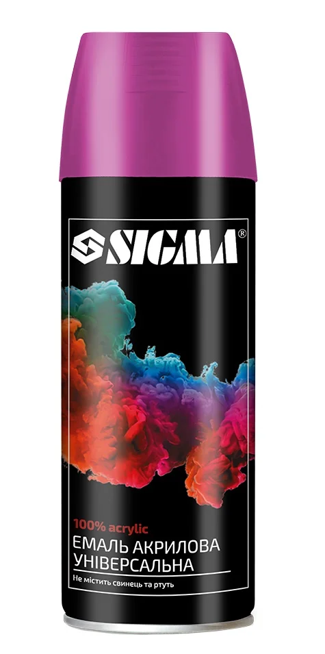 Емаль аерозольна акрилова RAL 4003 Рожевий глянець 400мл Sigma  2736901