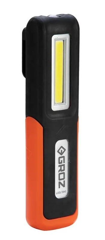 Ліхтарик світлодіодний акумуляторний для СТО 3W COB + 1W LED 160 Лм Groz LED-390 (55059)