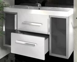 Тумба Fancy Marble Barbados-2 ШН-82 з умивальником Nadja 120