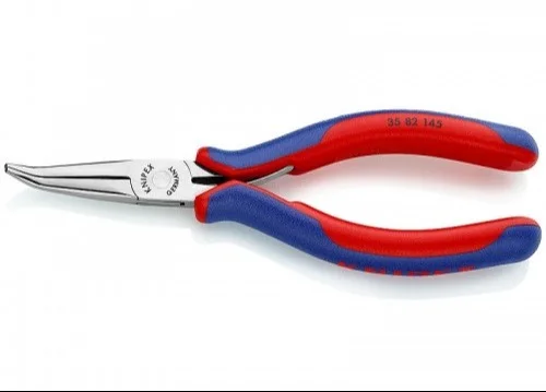Прецизійні плоскогубці для електроніки з наконечниками під кутом 45° Knipex L=145 мм (35 82 145)
