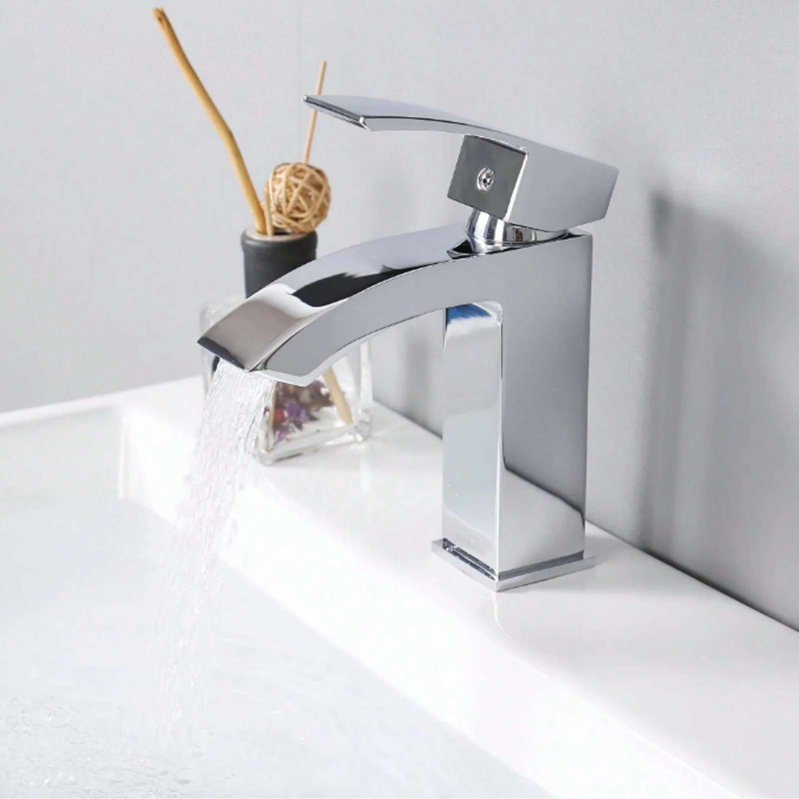 Смеситель для раковины Qtap Swan Cascada 270 Хром - фото 8