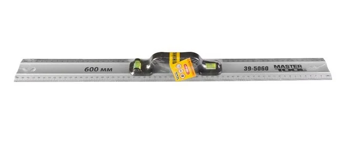 Рівень-лінійка алюмінієва MasterTool 60 см з ручкою - фото 2