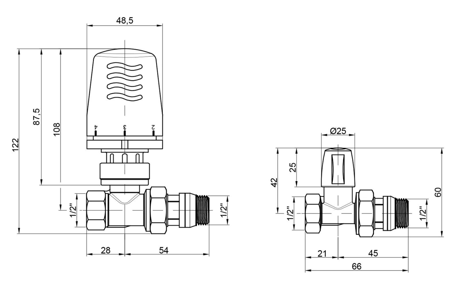 Термокомплект Icma 1/2" з антипротіканням прямий №KIT_1100+775-940+815-940 - фото 3