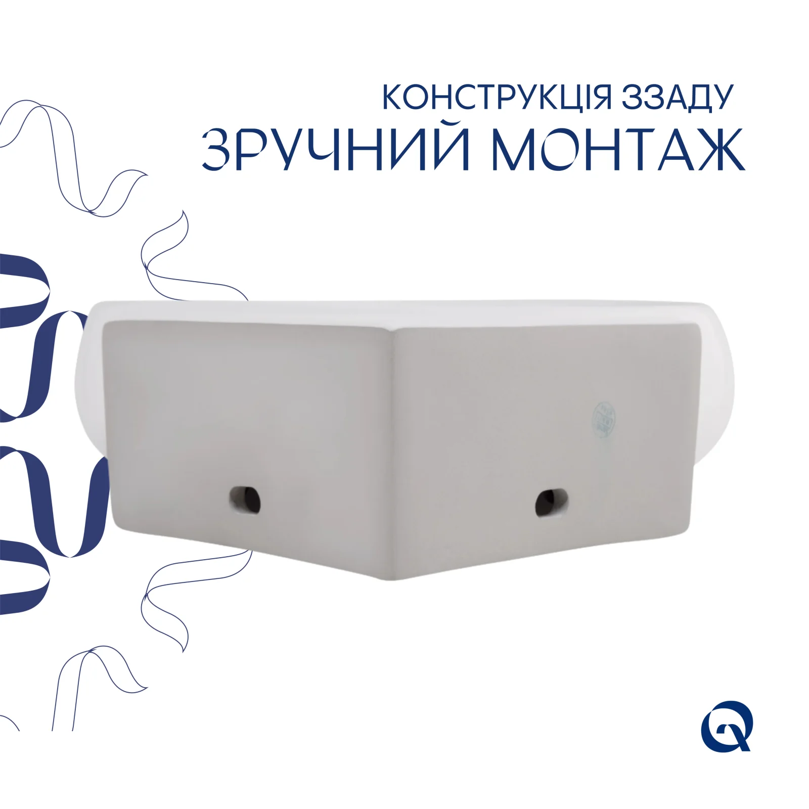 Раковина Qtap Leo 380x360x130 Белый - фото 5
