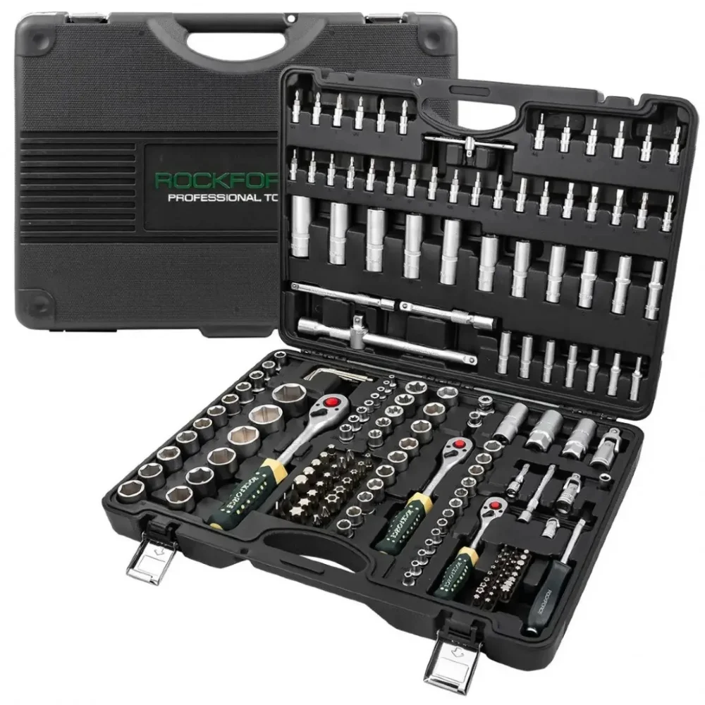 Набір інструментів 6-гранний 179 од 1/4", 3/8", 1/2" Rockforce (RF-41793-5)