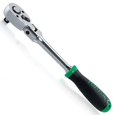 Тріскачка 1/2" з шарніром 72 зубця 310 мм Toptul (CJHM1631)