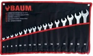 Набір ключів комбінованих 6-27 мм 16 од. Baum (30-16M)