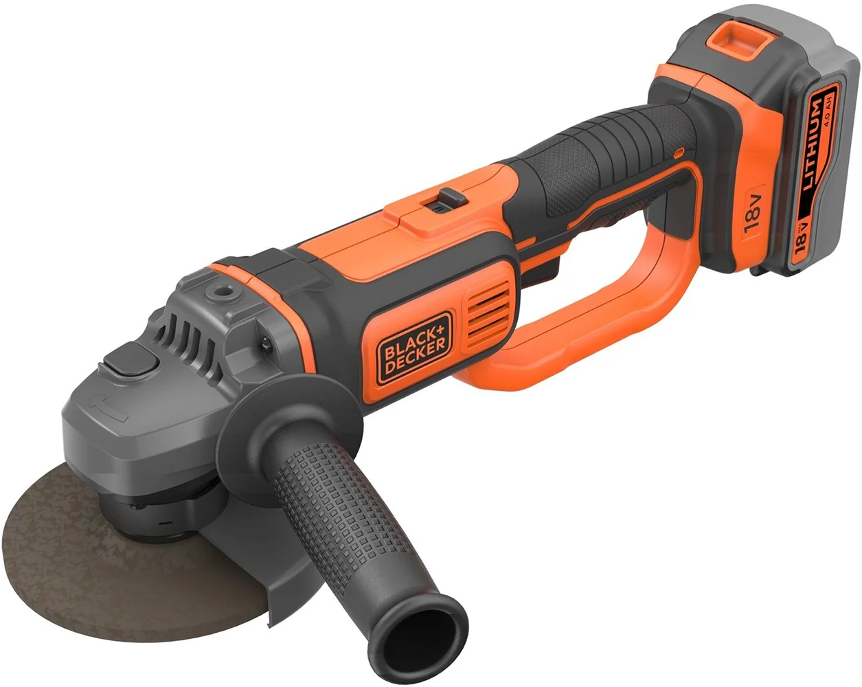 Шлифмашина угловая аккумуляторная (болгарка) 125мм 8600об/мин Black+Decker BCG720M1