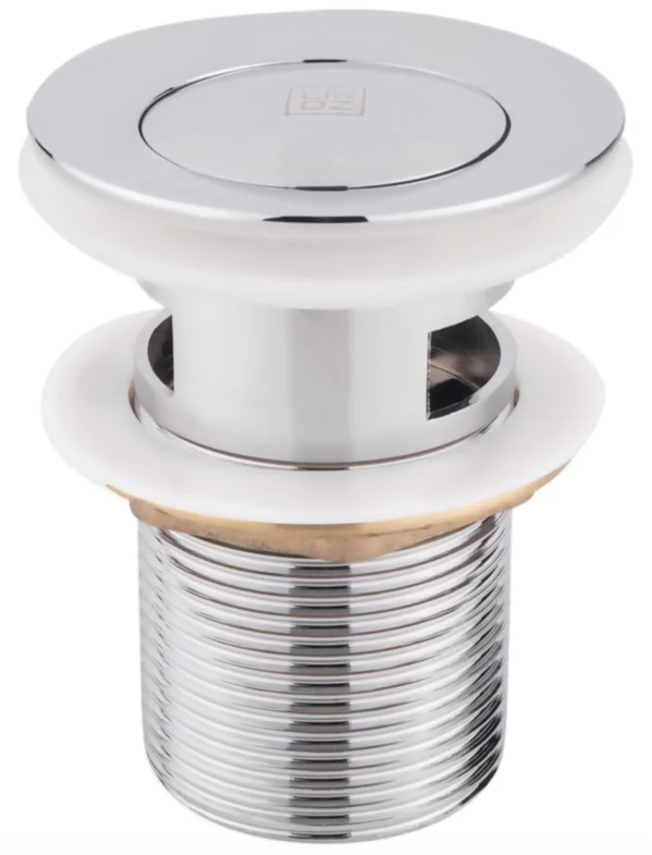Донний клапан Lidz Tani 004 Chrome, нажимний, 1 1/4", з переливом