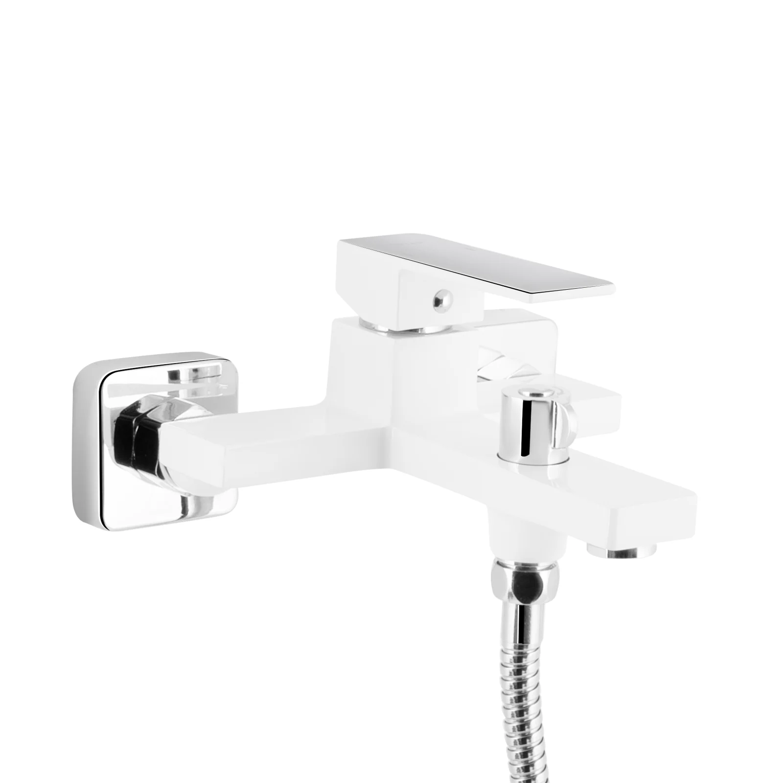 Смеситель для ванны Qtap Gemini 259 Хром / Белый - фото 3