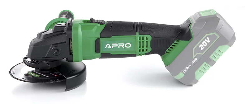 Угловая шлифовальная машина аккумуляторная Apro 20AGS (895103) - фото 3