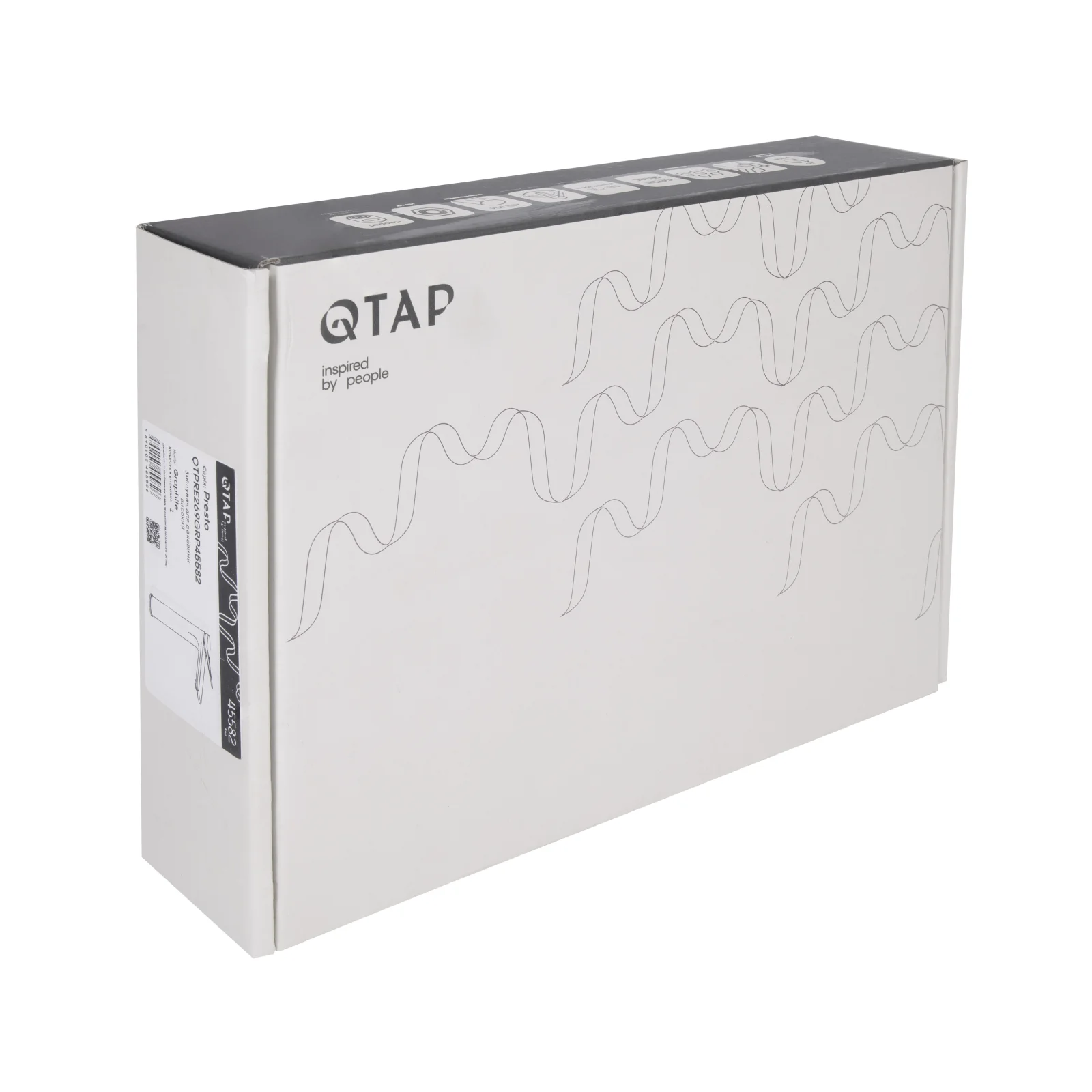 Смеситель для раковины Qtap Presto 269 Бронзовая сталь (Графит) - фото 7