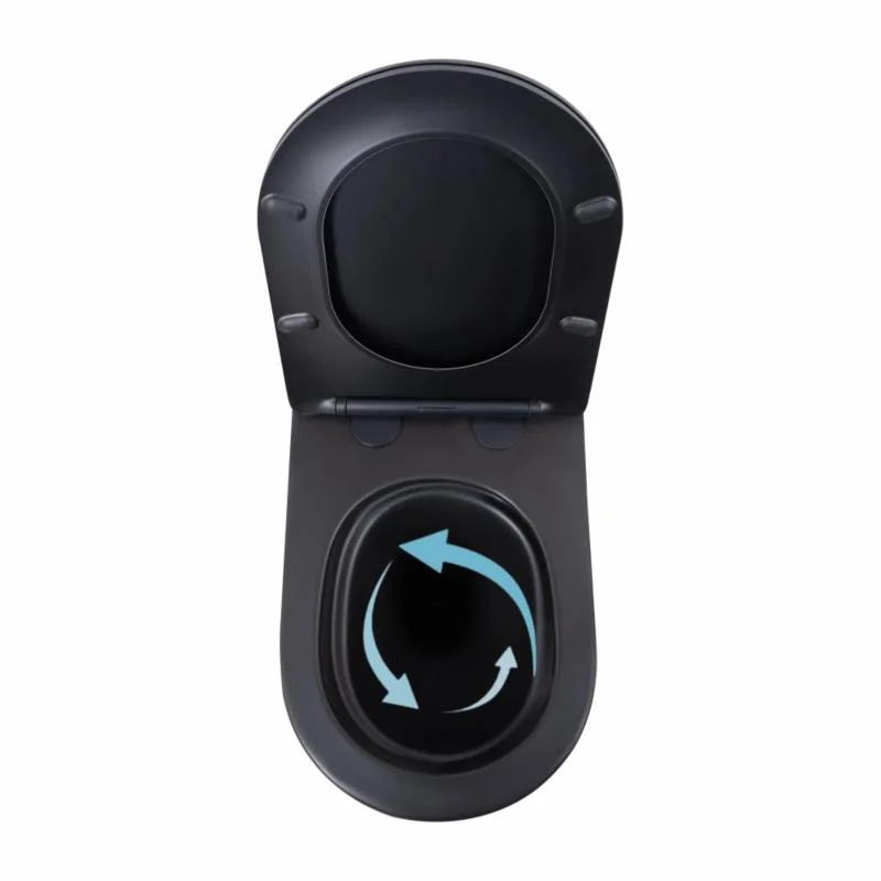 Унітаз підвісний Qtap Scorpio Ultra Quiet QT14332380AMB Чорний (Soft-close) - фото 6