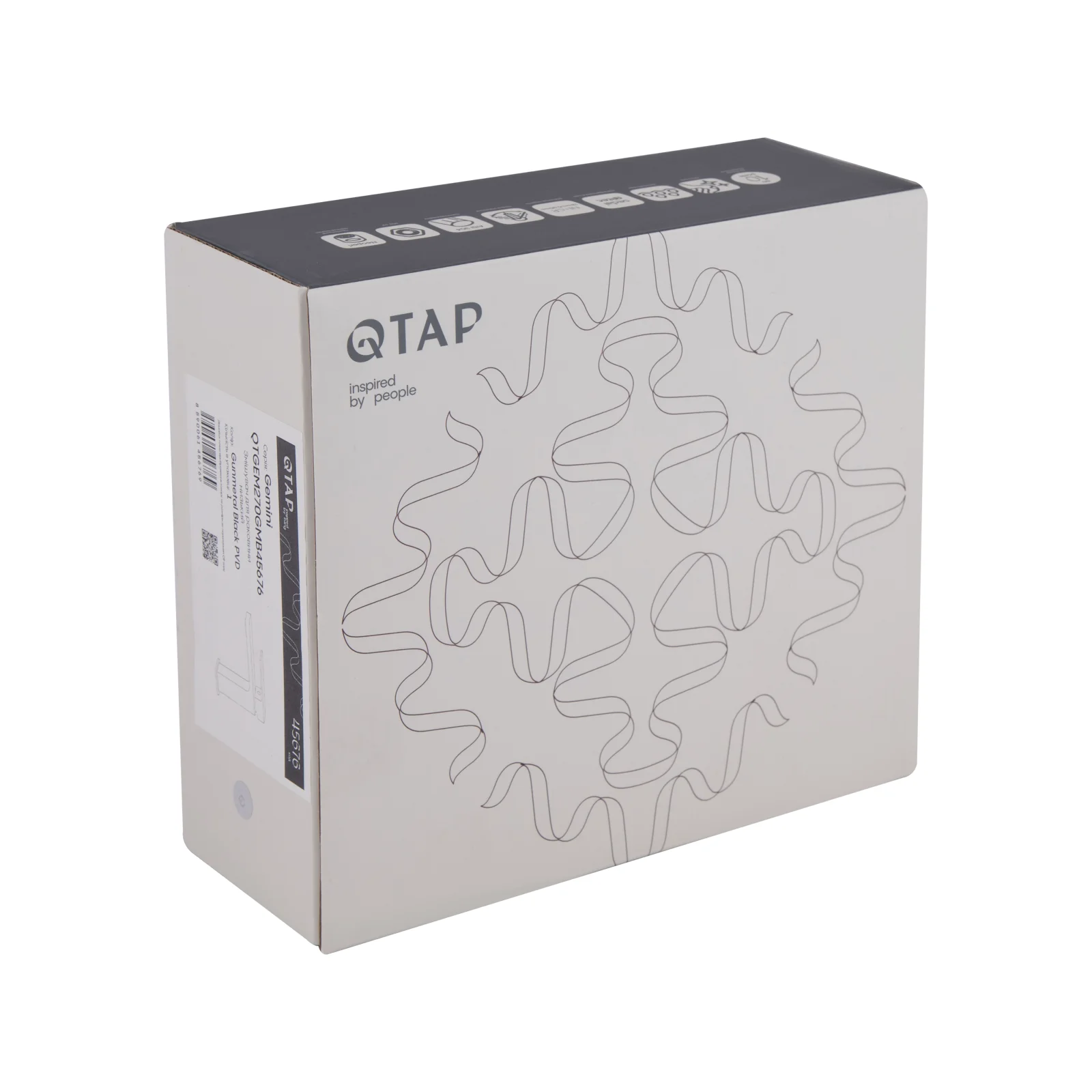 Смеситель для кухни Qtap Gemini 270 Бронзовая сталь (Графит) - фото 5