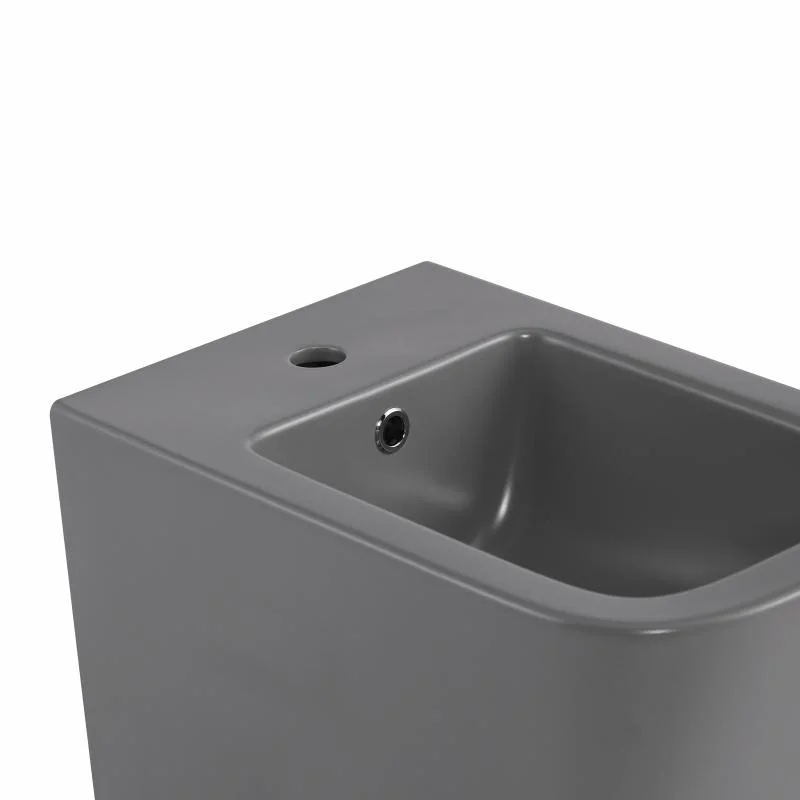 Біде підвісне Qtap Tern QT17551303GSG Кам’яно-сірий - фото 5