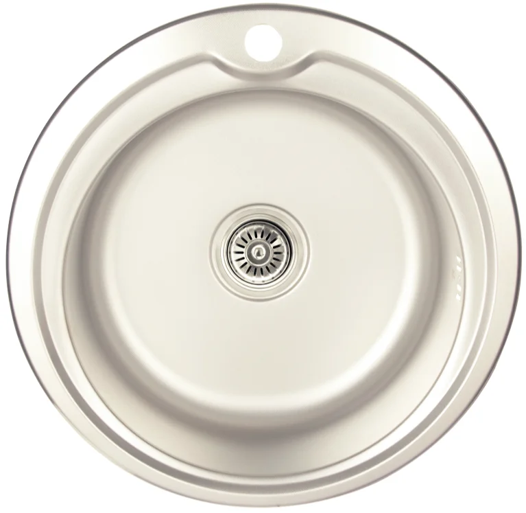 Кухонна мийка Lidz 510-D Micro Decor 0.6 мм