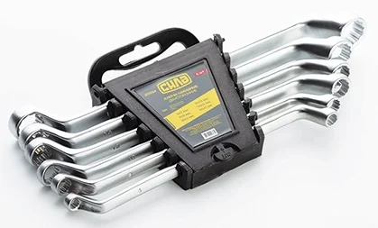 Набір накидних ключів 6-17 мм 6 од. кут 75° Сила (201334)