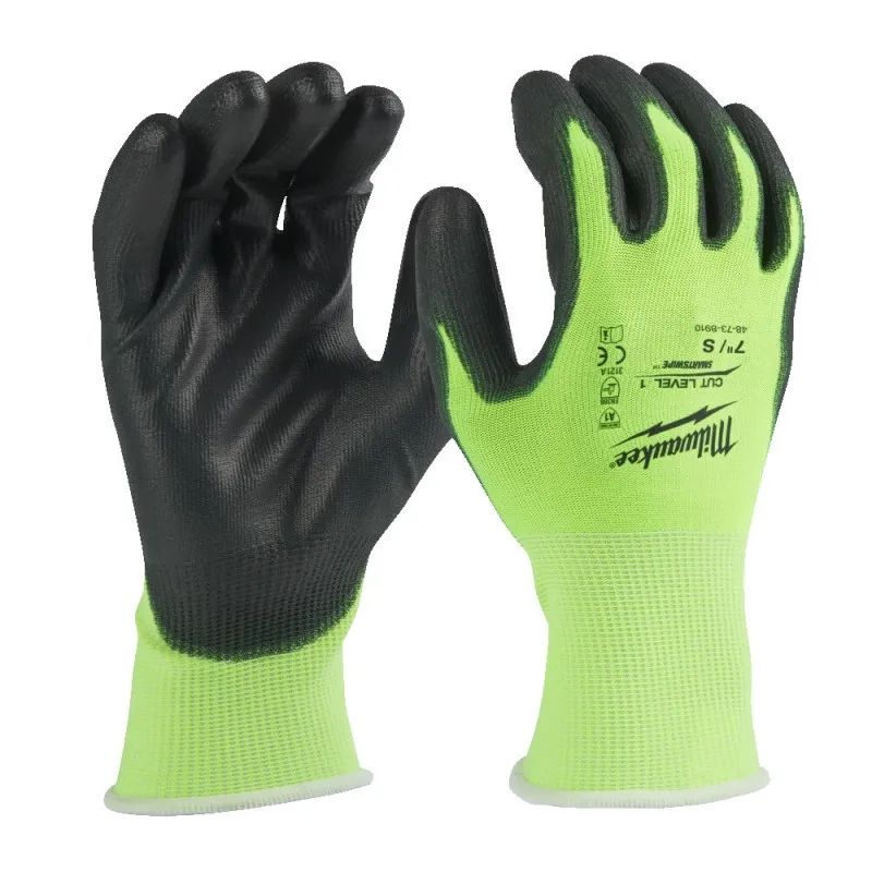 Рукавиці Milwaukee Hi-Vis протипорізні 1/A рівня