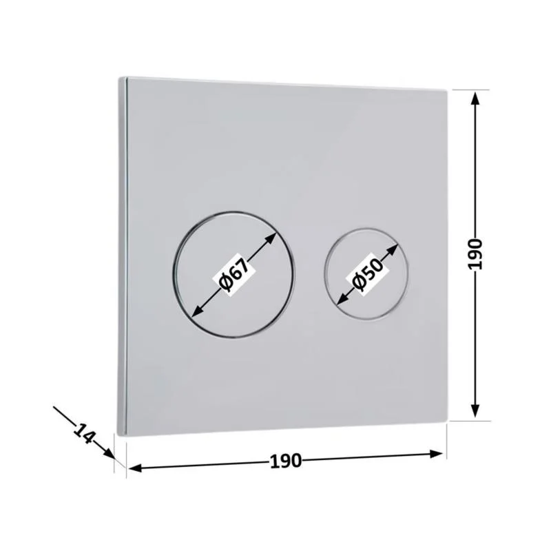 Панель змиву Qtap Nest Uni QT0211P01V1009CRM Хром - фото 2
