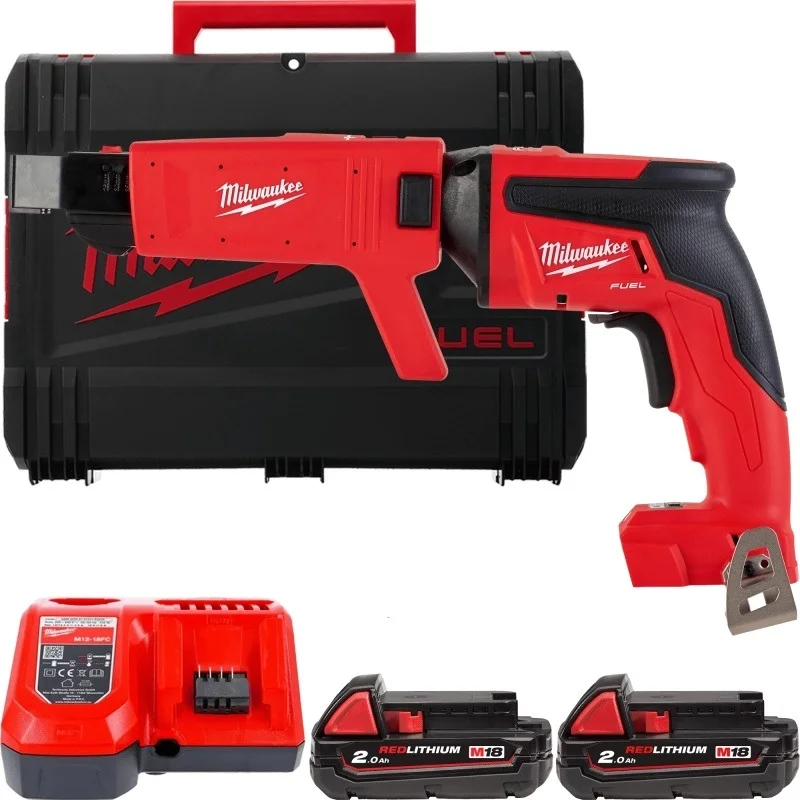 Шуруповерт для гіпсокартону з магазином акумуляторний Milwaukee M18 FSGC-202X (4933459199)