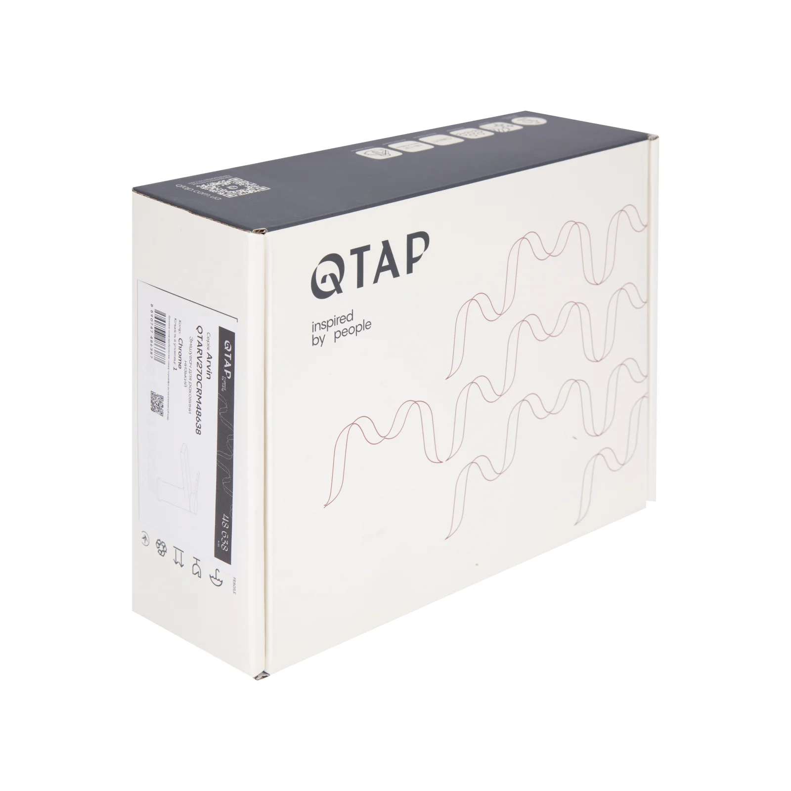 Смеситель для раковины Qtap Arvin 270 Хром - фото 8