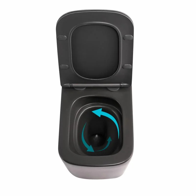 Унітаз підвісний Qtap Tern Ultra Quiet QTTER26AN48999 Антрацит (Slim, Duroplast, Soft-close, Quick Release) - фото 6