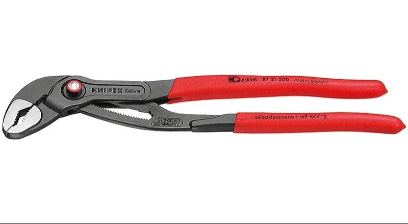 Кліщі розвідні сантехнічні Cobra QuickSet (з автоспуском) 2 3/4" Knipex (0-70мм) L=300мм (87 21 300)