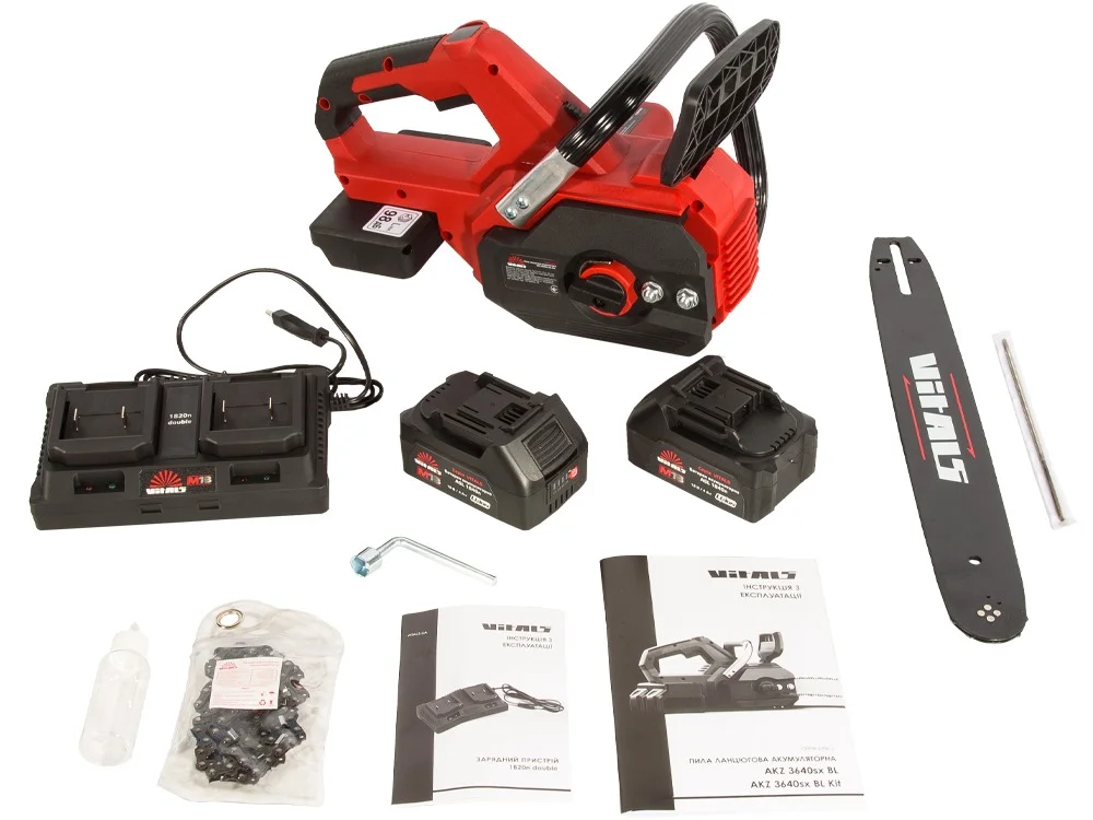 Пила ланцюгова акумуляторна Vitals AKZ 3640sx BL Kit