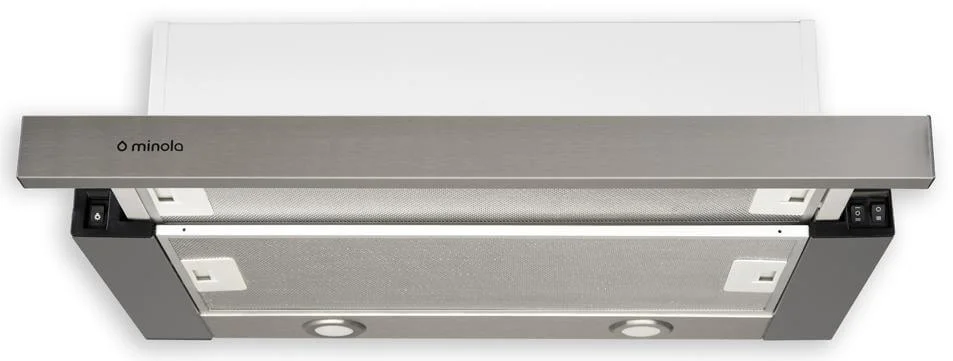 Витяжка кухонна Minola HTL 6012 FULL INOX 450 LED