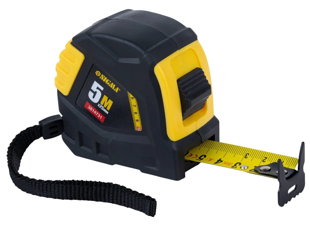 Рулетка прогумована 5 м х 25 мм Sigma (3814731)