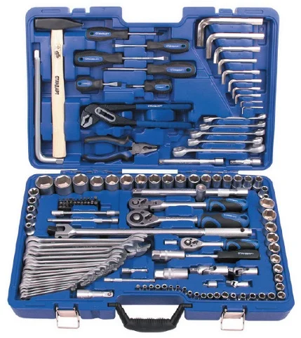 Набір інструментів Стандарт 1/2" + 1/4"+ 3/8" 139 од. 6-гранний (ST-0139)