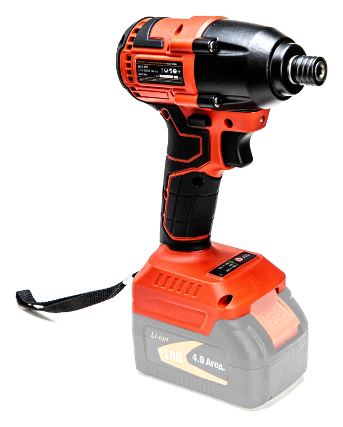 Гвинтокрут ударний акумуляторний 1/4" 320 Нм 3000 об/хв 18 В GTM (IS18/320BL) - фото 4