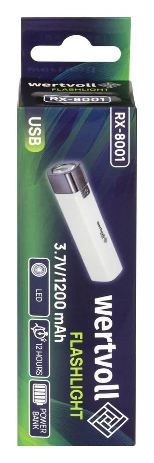Фонарик светодиодный аккумуляторный LED 1Вт 7000 K 80 Лм Wertvoll RX-8001 - фото 5