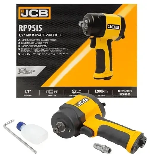 Гайковерт пневматичний 1/2" 610 Нм 8500 об/хв. JCB Tools (JCB-RP9515)
