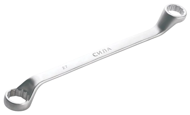 Ключ накидний 24×27 мм кут 75° Сила (201327)